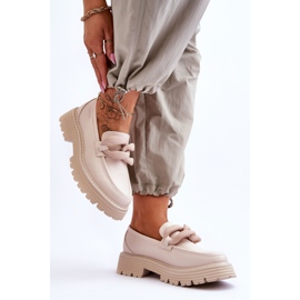 Mocasines de Piel Big Star Shoes LL274581 Beige 5