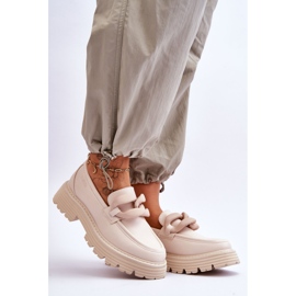 Mocasines de Piel Big Star Shoes LL274581 Beige 9