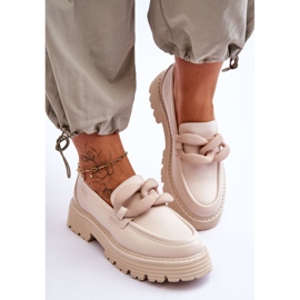 Mocasines de Piel Big Star Shoes LL274581 Beige 4