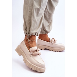 Mocasines de Piel Big Star Shoes LL274581 Beige 3