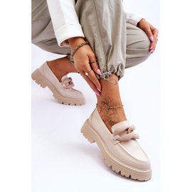Mocasines de Piel Big Star Shoes LL274581 Beige 6