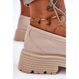 Mocasines de Piel Big Star Shoes LL274581 Beige 7