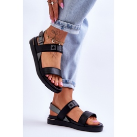 Sandalias Planas Mujer Big Star LL274938 Negro 4