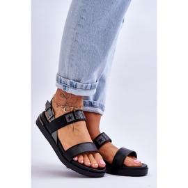 Sandalias Planas Mujer Big Star LL274938 Negro 7