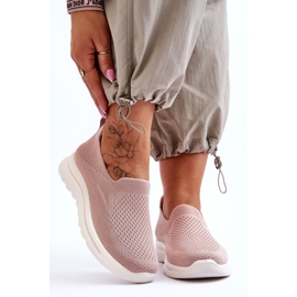 Zapatillas de mujer Adiora rosa sin cordones de tela rosado 1