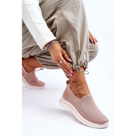Zapatillas de mujer Adiora rosa sin cordones de tela rosado 6