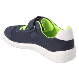 Befado deportivo infantil con velcro, azul marino y verde 451X004 1