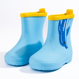 Shelovet botas bajas para niños con delfín azul 4