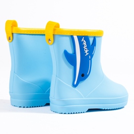 Shelovet botas bajas para niños con delfín azul 5
