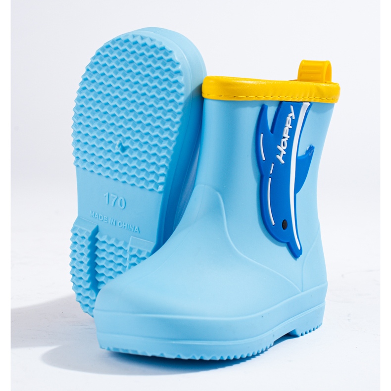 Shelovet botas bajas para niños con delfín azul 1