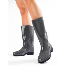 Chanclas de mujer grises con parte superior Shelovet alta 1