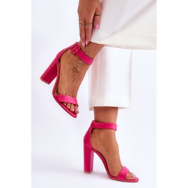 FB2 Sandalias rosadas georgina en los talones rosado 3