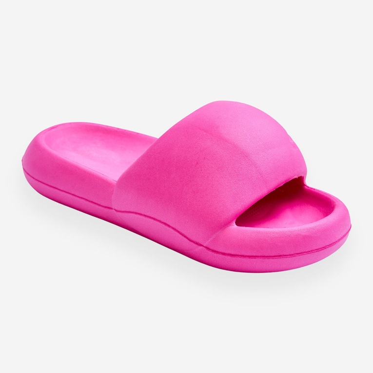 Pantuflas Mujer Plataforma Espuma Ligera Fucsia Milton rosa 1
