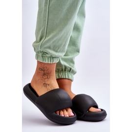 Pantuflas De Mujer Con Plataforma De Espuma Ligera Negro Milton 3