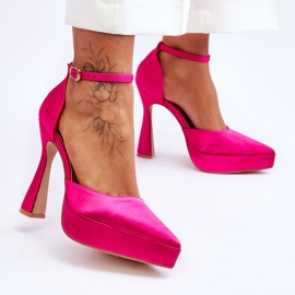 Bombas de tacón alto de moda Fuchsia Madness rosa 2