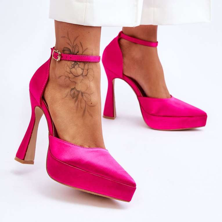 Bombas de tacón alto de moda Fuchsia Madness rosa 2