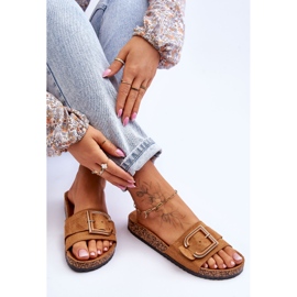 Pantuflas Mujer Plataforma Festil Ante Camel marrón 1 Pantuflas Mujer Plataforma Festil Ante Camel marrón 1