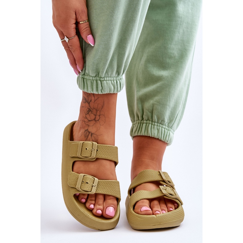 Chanclas de espuma ligera para mujer Green Cleve verde 1 Chanclas de espuma ligera para mujer Green Cleve verde 1