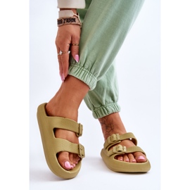 Chanclas de espuma ligera para mujer Green Cleve verde 2 Chanclas de espuma ligera para mujer Green Cleve verde 2