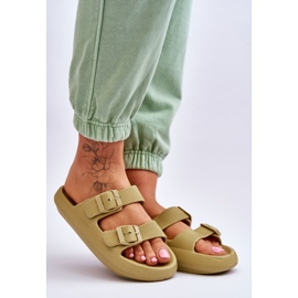 Chanclas de espuma ligera para mujer Green Cleve verde 7