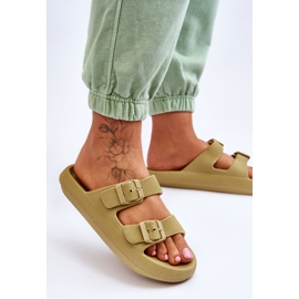 Chanclas de espuma ligera para mujer Green Cleve verde 3