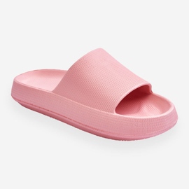 Chanclas ligeras de moda en una suela masiva Pink Rebel rosado 1