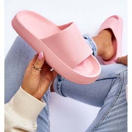 Chanclas ligeras de moda en una suela masiva Pink Rebel rosado 8