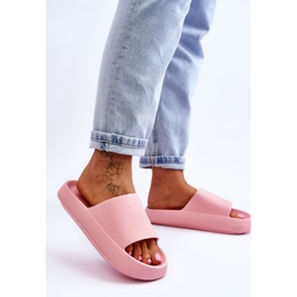 Chanclas ligeras de moda en una suela masiva Pink Rebel rosado 5