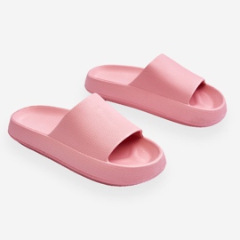 Chanclas ligeras de moda en una suela masiva Pink Rebel rosado 2