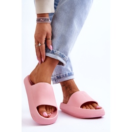Chanclas ligeras de moda en una suela masiva Pink Rebel rosado 4