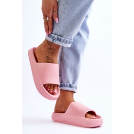 Chanclas ligeras de moda en una suela masiva Pink Rebel rosado 7