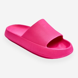 BM Chanclas ligeras de moda en una suela masiva rebelde fucsia rosado 1