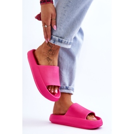BM Chanclas ligeras de moda en una suela masiva rebelde fucsia rosado 6