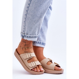 Sandalias Mujer Plataforma Rayas Beige Clever 2 Sandalias Mujer Plataforma Rayas Beige Clever 2