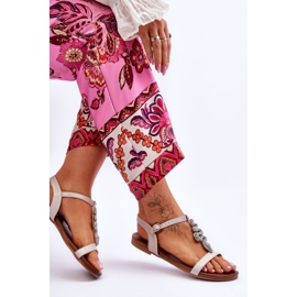 Sandalias Piel Con Serpiente Decorativa S.Barski KV-5541-42 Beige 6