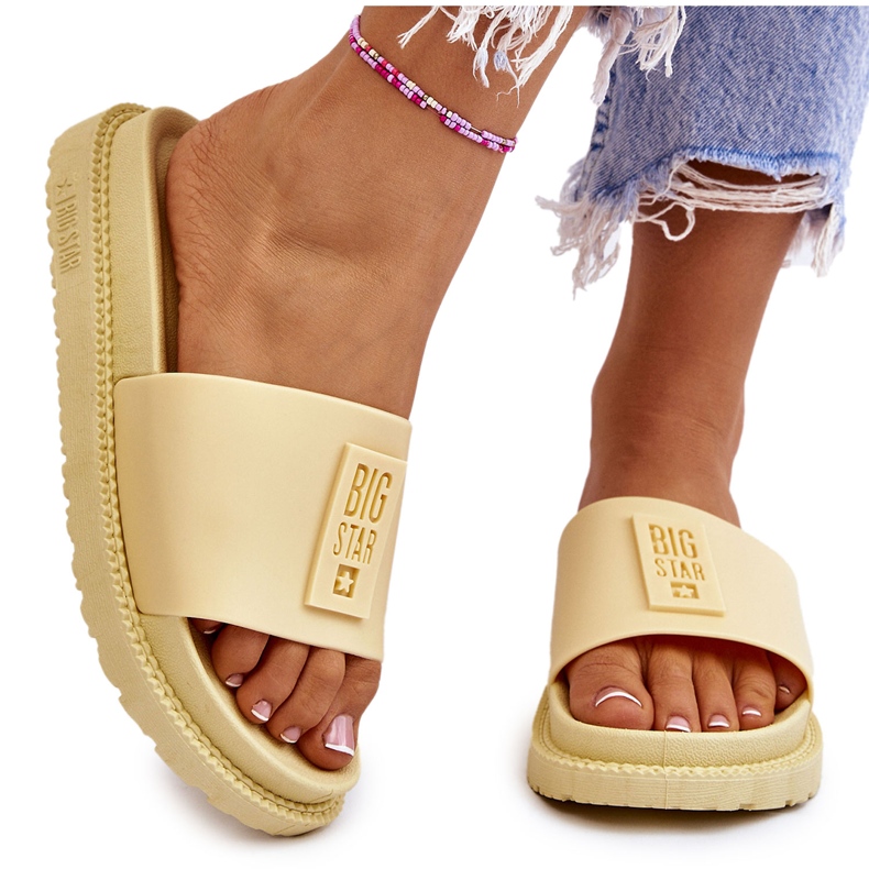 Pantuflas Mujer Big Star JJ274A305 Amarillo 4