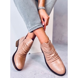 Botas con cara recortada beige ST-22P Beige 5