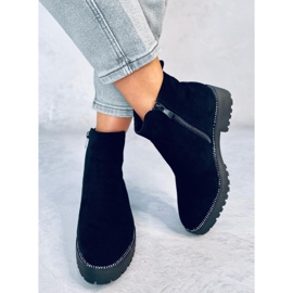 Botines Chelsea negros para mujer KL-719 Negro 4