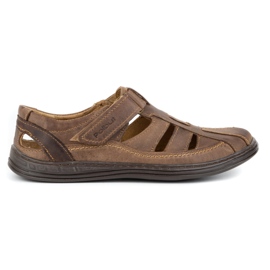 Polbut Zapatos marrones para hombre K18 marrón 1