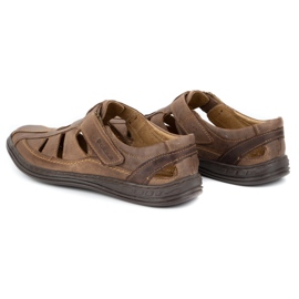 Polbut Zapatos marrones para hombre K18 marrón 6