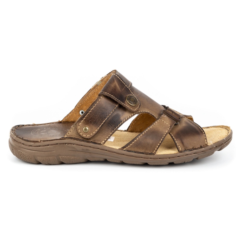 ŁUKPOL 866 zapatillas de hombre marrones marrón 1