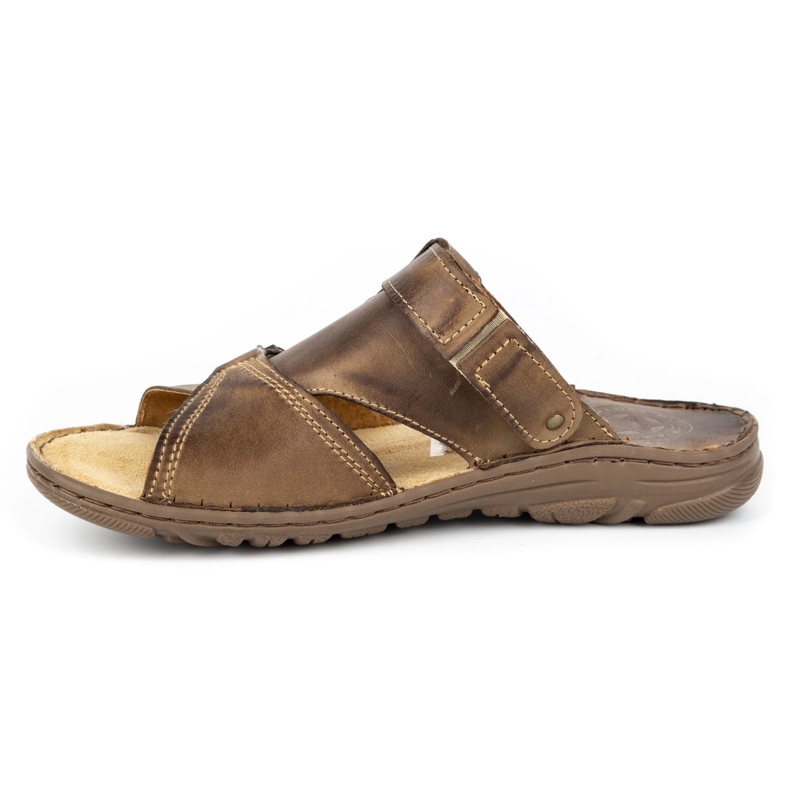 ŁUKPOL 866 zapatillas de hombre marrones marrón 2