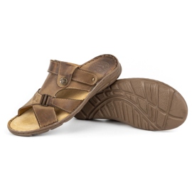 ŁUKPOL 866 zapatillas de hombre marrones marrón 5