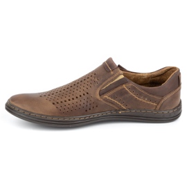 Polbut Brogues para hombre 401 Summer Brown marrón 2