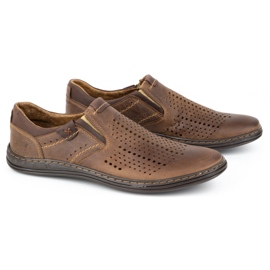 Polbut Brogues para hombre 401 Summer Brown marrón 3