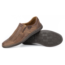 Polbut Brogues para hombre 401 Summer Brown marrón 4