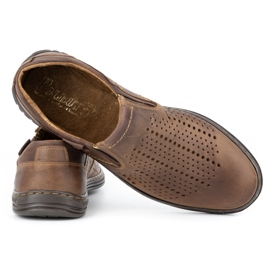 Polbut Brogues para hombre 401 Summer Brown marrón 5