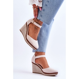 PS1 Sandalias Clásicas Mujer Cuña Beige Malani 3