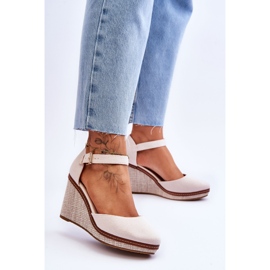 PS1 Sandalias Clásicas Mujer Cuña Beige Malani 2