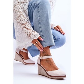 PS1 Sandalias Clásicas Mujer Cuña Beige Malani 5